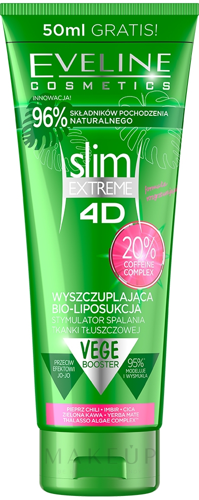 Intensives Anti-Cellulite Schlankheitserum - Eveline Cosmetics Slim Extreme 4D Booster — Bild 250 ml