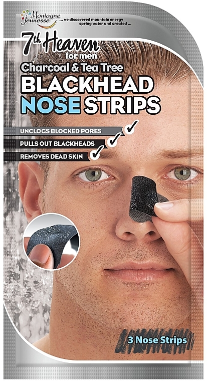 Nasenreinigungsstreifen - 7th Heaven Men's Blackhead Nose Strips — Bild N1