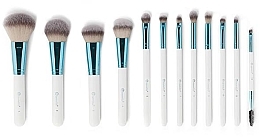 Make-up Pinselset 12-tlg. mit Kosmetiktasche - BH Cosmetics Poolside Chic Set of 12 Brushes + Bag — Bild N3