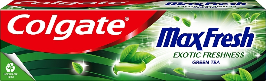 Zahnpasta mit kühlenden Kristallen und grünem Tee - Colgate Max Fresh Green Tea	 — Bild N1