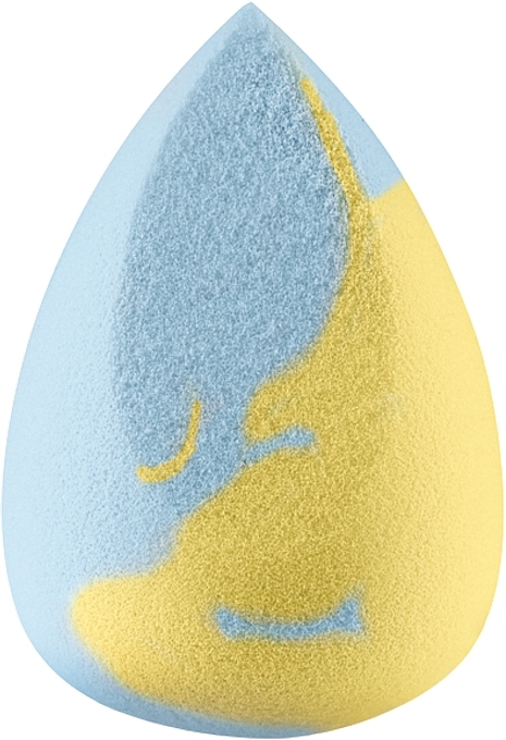 Make-up Schwamm schräg blau mit gelb - Boho Beauty Bohomallows Medium Cut Lemon Sugar — Bild N2