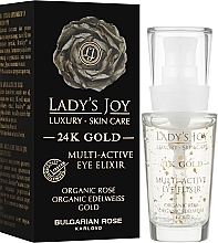 Augenkontur-Elixier - Bulgarian Rose Lady’s Joy Luxury 24K Gold Multi-Active Eye Elixir — Bild N2