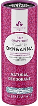 Düfte, Parfümerie und Kosmetik Deodorant auf Basis rosa Grapefruit (Karton) - Ben & Anna Natural Care Pink Grapefruit Deodorant Paper Tube