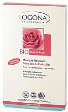 Düfte, Parfümerie und Kosmetik Entspannende und feuchtigkeitsspendende Gesichtsmaske mit Rose und Aloe - Logona Facial Care Relaxation Mask Organic Rose & Aloe