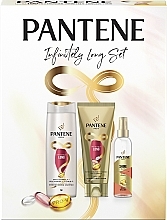 Düfte, Parfümerie und Kosmetik Haarpflegeset - Pantene Infinitely Long Set (Shampoo 400ml + Conditioner 200ml + Haarserum 150ml)