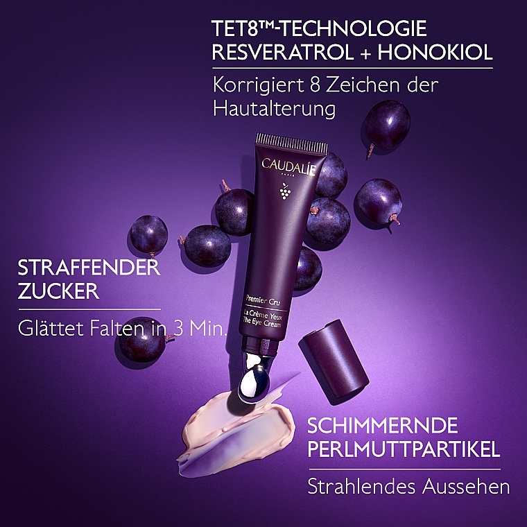 Anti-Falten-Augenkonturcreme mit Magnolienextrakt - Caudalie Premier Cru The Eye Cream — Bild N6