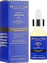 Düfte, Parfümerie und Kosmetik Nachtöl mit Primeln für das Gesicht - Makeup Revolution Skincare Night Restore Oil