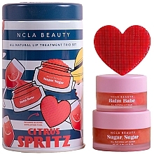 Düfte, Parfümerie und Kosmetik NCLA Beauty Citrus Spritz Lip Set (Lippenbalsam 10ml + Lippenpeeling 15ml + Massager) - Haarpflegeset