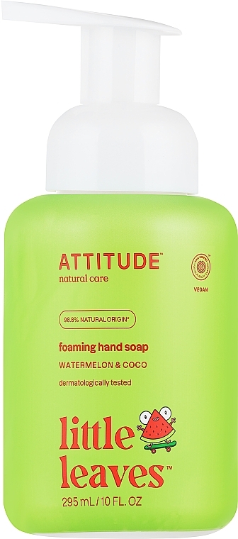 Schäumende Handseife für Kinder mit Wassermelone und Kokosnuss - Attitude Foaming Hand Soap Watermelon & Coco — Bild N1