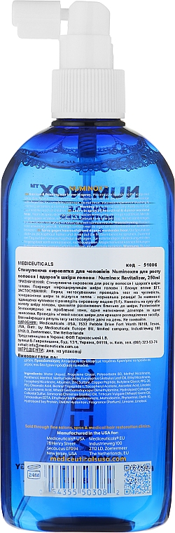 Stimulierendes Serum für Männer für Haarwachstum - Mediceuticals Advanced Hair Restoration Technology Numinox — Bild N6