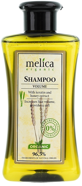 Shampoo für mehr Volumen mit Keratin- und Honigextrakt - Melica Organic Volume Shampoo — Bild N1