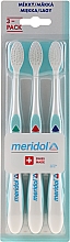 Düfte, Parfümerie und Kosmetik Zahnbürste weich Gum Protection grün, rot, blau 3 St. - Meridol Gum Protection Soft Toothbrush