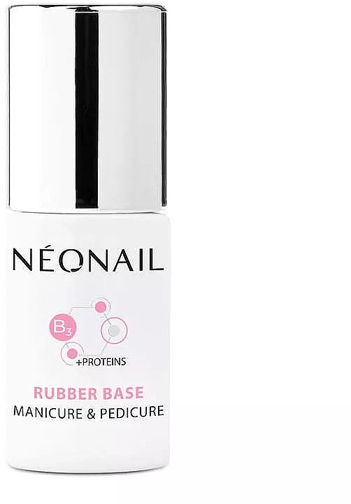 Basis für Maniküre & Pediküre - NeoNail Professional +Proteins Rubber Base Manicure & Pedicure — Bild N1