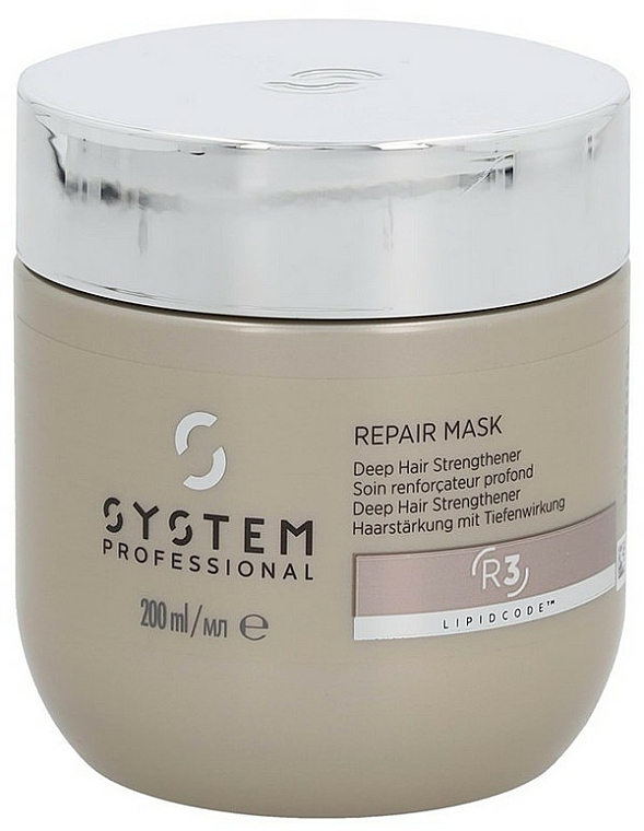 Revitalisierende Haarmaske - System Professional Lipidcode Repair Mask R3 — Bild N2