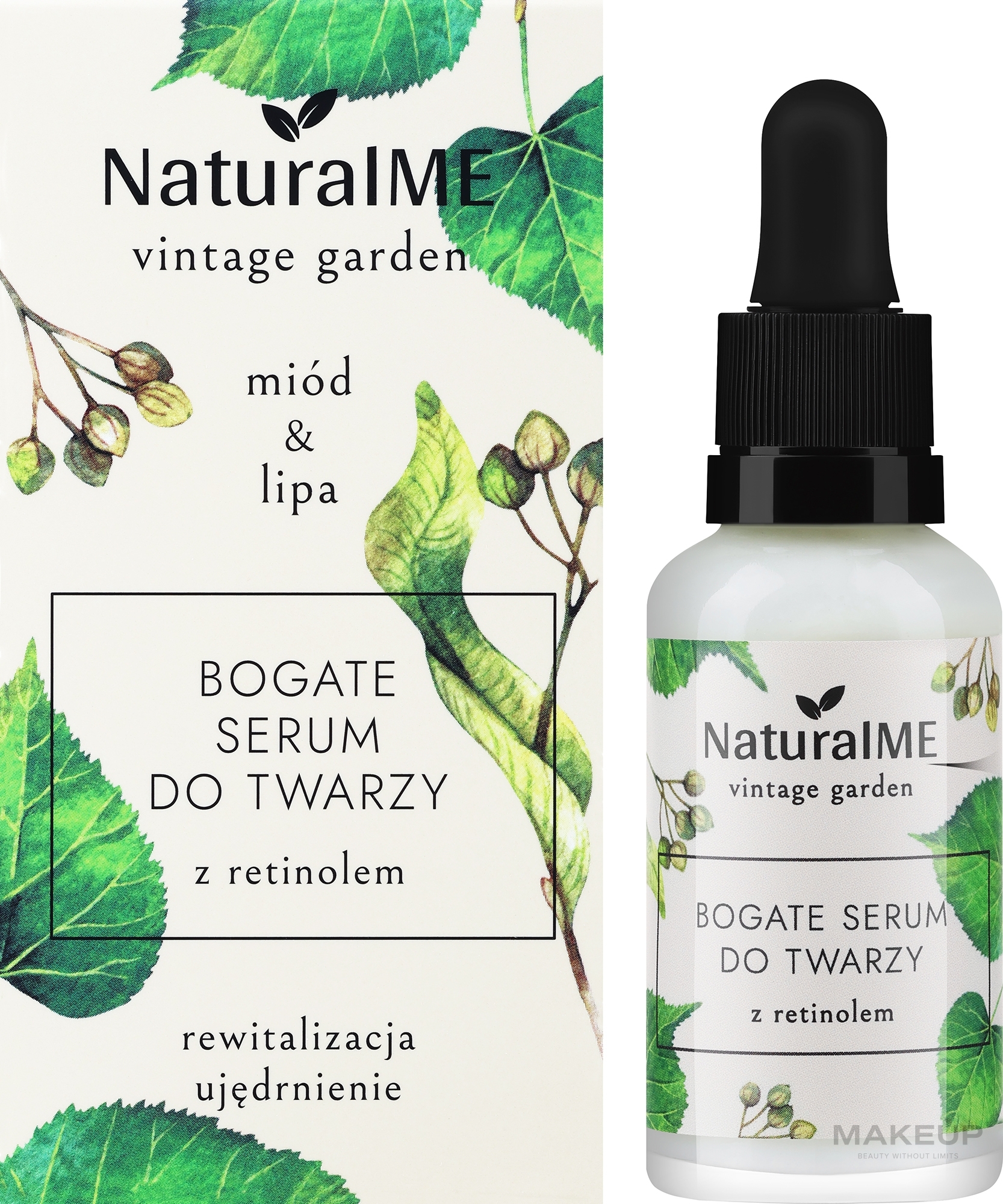 Gesichtsserum mit Retinol - NaturalME Vintage Garden Honey & Linden Revitalization & Firming Rich Face Serum — Bild 30 ml