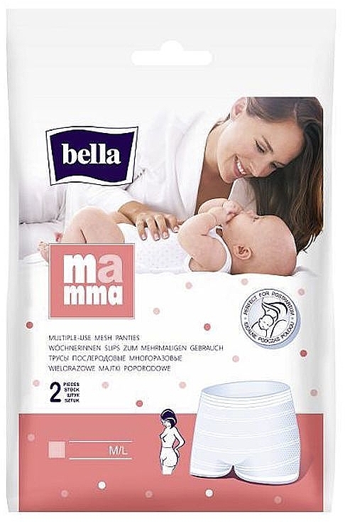 Wiederverwendbares Höschen M/L 2 St. - Bella Mamma Multiple-Use Mesh Panties  — Bild N1