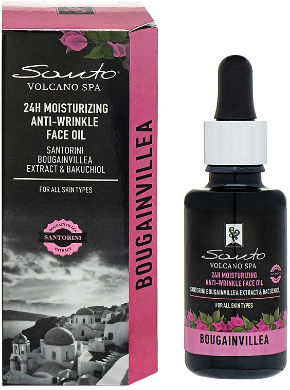 Feuchtigkeitsspendendes Anti-Falten-Gesichtsöl - Santo Volcano Spa Bougainvillea 24Hr Moisturizing Anti-Wrinkle Face Oil  — Bild N1