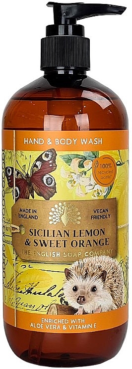 Waschgel für Hände und Körper Sizilianische Zitrone und süße Orange - The English Soap Company Anniversary Sicilian Lemon & Sweet Orange Hand & Body Wash — Bild N1