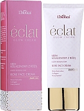 Pflegende Anti-Aging Gesichtscreme mit Kollagen, Niacinamid und französischem Rosenextrakt - L'biotica Eclat Clow Cream — Bild N3