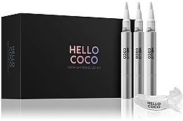 Düfte, Parfümerie und Kosmetik Aufhellendes Zahnpflegeset - Hello Coco Teeth Whitening LED Kit