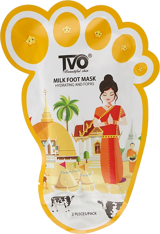 Fußmaske mit Milchextrakt - TVO Milk Foot Mask — Bild N1