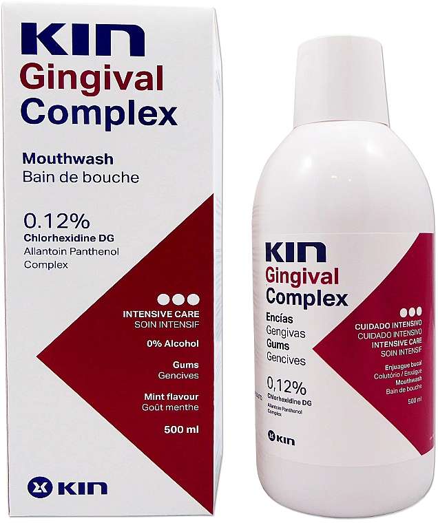 Mundspülung mit Panthenol und Chlorhexidin - Kin Gingval Complex Mouthwash — Bild N1