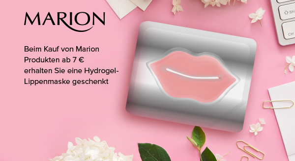 Beim Kauf von Marion Produkten ab 7 € erhalten Sie eine Hydrogel-Lippenmaske geschenkt