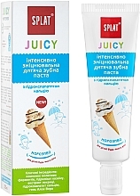 Düfte, Parfümerie und Kosmetik Intensiv stärkende Kinderzahnpasta mit Eiscreme-Geschmack - SPLAT Juicy