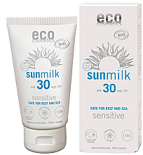 Sonnenschutzmilch für empfindliche Körper- und Gesichtshaut mit Himbeere und Granatapfel SPF 30 - Eco Sun Milk Raspberry and PomegranateBerry SPF 30 — Bild N1