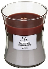 Düfte, Parfümerie und Kosmetik Duftkerze im Glas Forest Retreat - WoodWick Hourglass Trilogy Candle Forest Retreat