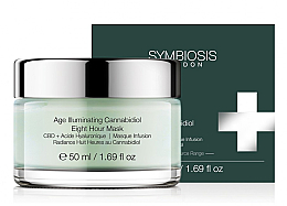 Düfte, Parfümerie und Kosmetik Straffende Gesichtsmaske mit Hyaluronsäure - Symbiosis London Age Illuminating Cannabidiol Eight Hour Mask