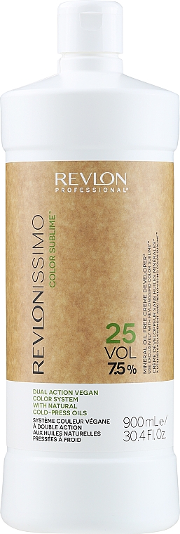 Creme-Peroxid 7,5% - Revlon Professional Revlonissimo Color Sublime Cream Oil Developer 25Vol 7,5% — Foto N3