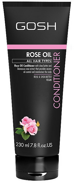 Haarspülung mit Rosenöl für alle Haartypen - Gosh Rose Oil Conditioner — Bild N1