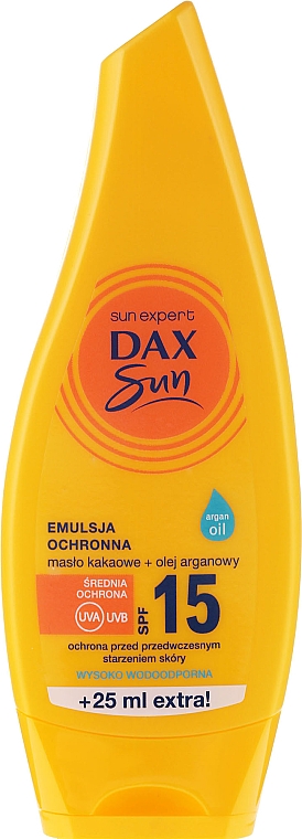 Sonnenschutzemulsion mit Arganöl und Kakaobutter SPF 15 - DAX Sun SPF 15 — Bild N1
