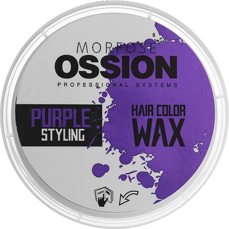 Haarstylingwachs lila - Morfose Ossion Hair Color Wax Purple Styling  — Bild N1