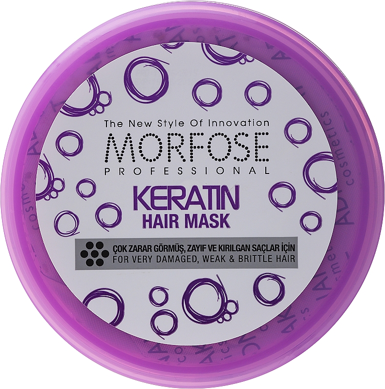Maske für sehr geschädigtes, schwaches und sprödes Haar mit Keratin - Morfose Buble Keratin Hair Mask — Bild N1