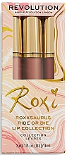 Düfte, Parfümerie und Kosmetik Lipgloss-Set - Makeup Revolution Lip Collection X Roxxsaurus Ride Or Die