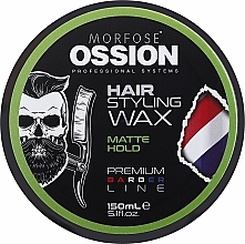 Düfte, Parfümerie und Kosmetik Mattierendes Haarwachs - Morfose Ossion Matte Hold Hair Styling Wax