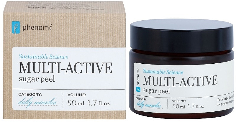 2in1 Zuckerpeeling und Maske für das Gesicht mit Erdbeer- und Rosensamen - Phenome Multi Active Sugar Peel — Bild N2