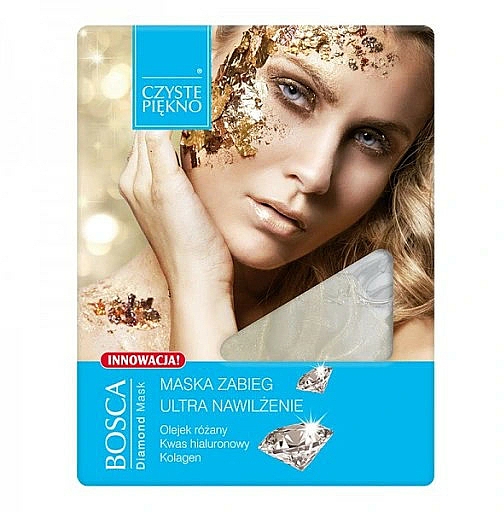 Feuchtigkeitsspendende Gesichtsmaske mit Hyaluronsäure und Kollagen - Czyste Piekno Bosca Diamond Mask — Bild N1