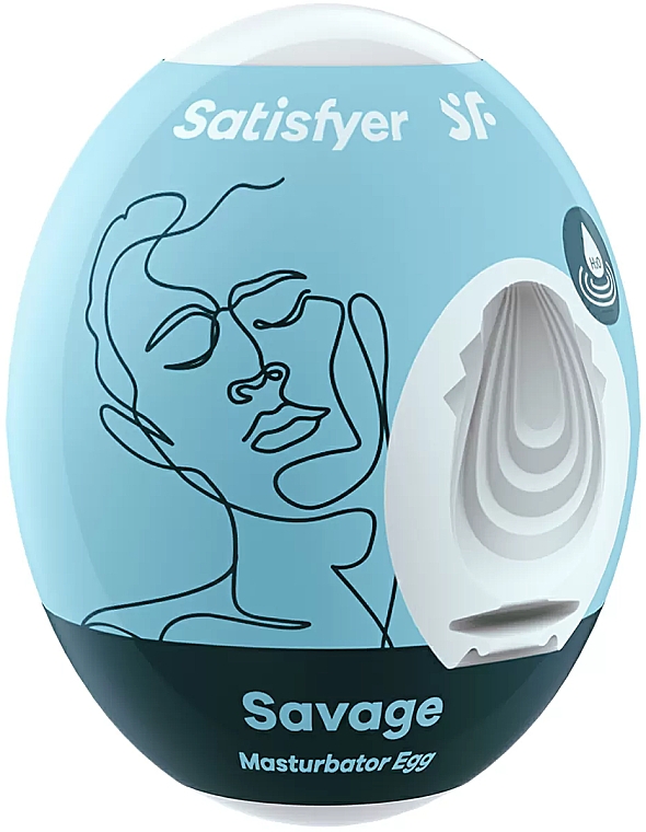 Masturbator Ei blau - Satisfyer Masturbator Egg Single Savage — Bild N1