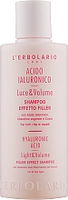 Haarshampoo mit Hyaluronsäure und pflanzlichem Keratin - L'Erbolario Acido Ialuronico Luce & Volume Shampoo Effetto Filler — Bild N1