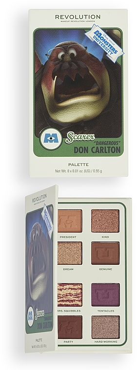 Lidschatten-Palette - Makeup Revolution X Monsters University Card Palette Don Carlton Scare — Bild N4