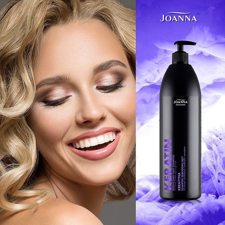 Keratin Shampoo für dickes, stumpfes und strapaziertes Haar - Joanna Professional — Bild N6
