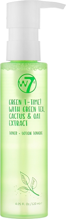 Gesichtstonikum - W7 Green T-Time With Green Tea Cactus & Oat Extract Toner — Bild N1