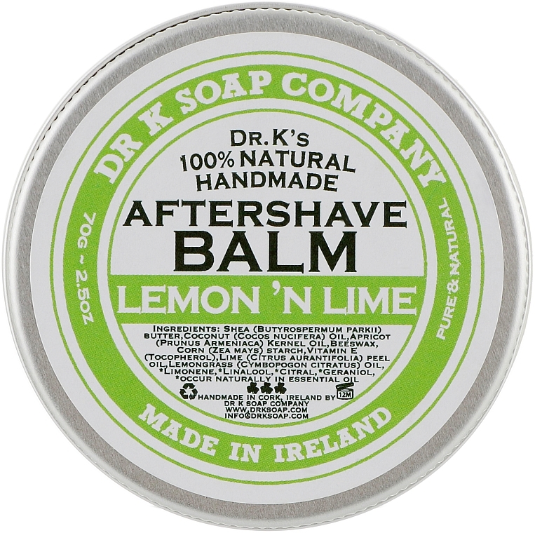After Shave Balsam Zitrone und Limette - Dr K Soap Company Aftershave Balm Lemon 'N Lime — Bild N2