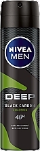 Düfte, Parfümerie und Kosmetik Deospray Antitranspirant - Nivea Men Deep Black Carbon Amazonia Anti-Perspirant