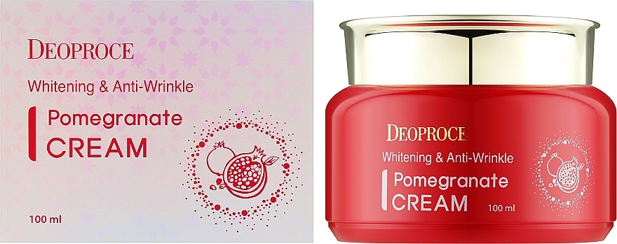 Anti-Aging Gesichtscreme mit Granatapfelextrakt  - Deoproce Whitening & Anti-Wrinkle Pomegranate Cream  — Bild N2