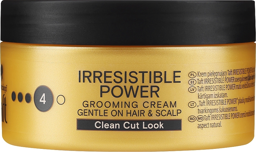 Creme zum Haarstyling für Männer - Schwarzkopf Taft Looks Irresistible Power — Bild N1