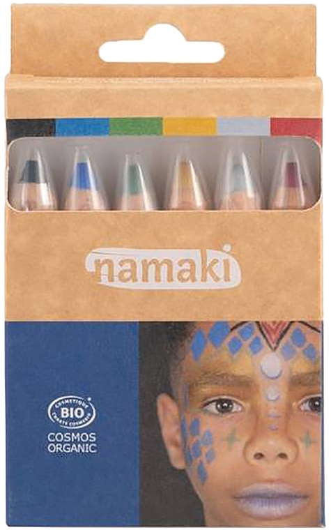 Gesichtsmalstiften-Set - Namaki Set Intergalactic Worlds Skin Colour Pencils (Gesichtsstift 6x2,1g)  — Bild N1